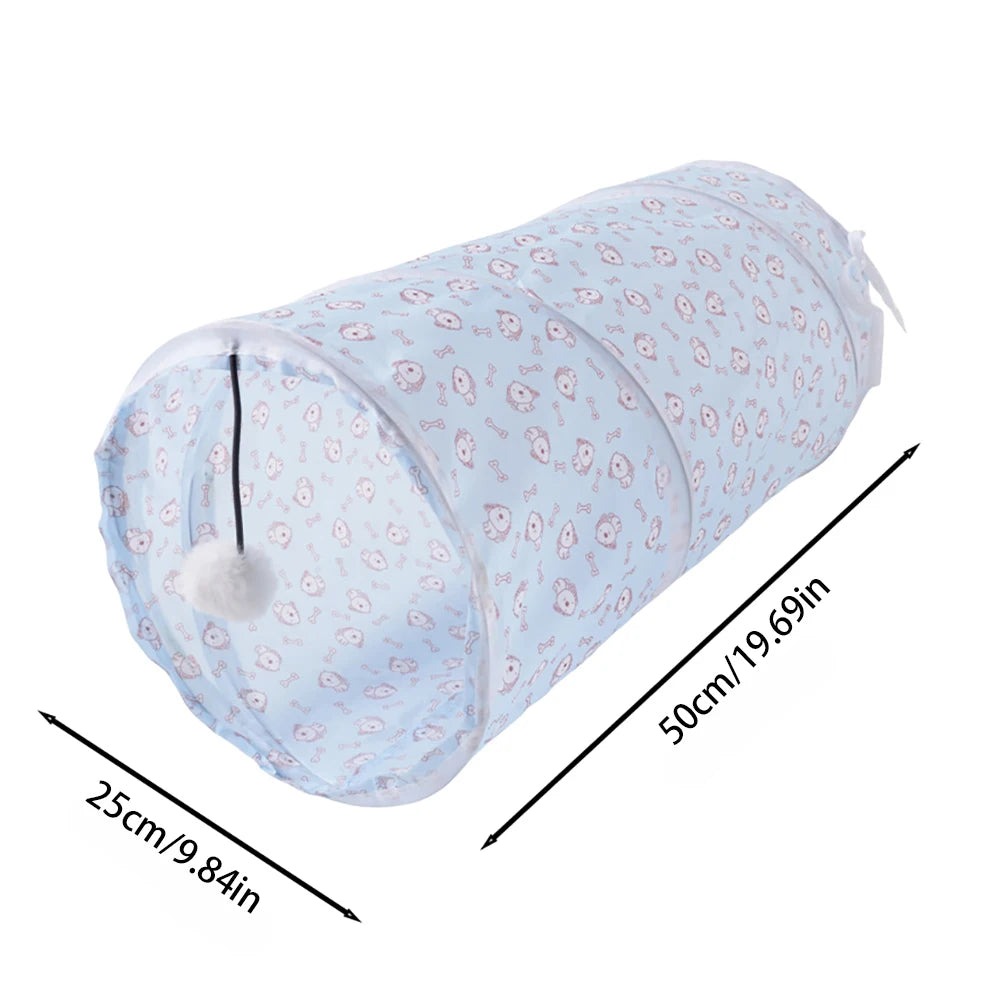 Collapsible Cat Tunnel – Interactive Pet Play Tube for Indoor Exercise