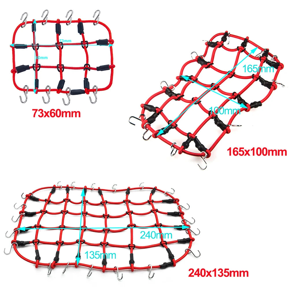 Elastic Luggage Net – Roof Rack Storage for 1/10 to 1/24 RC Crawler Cars