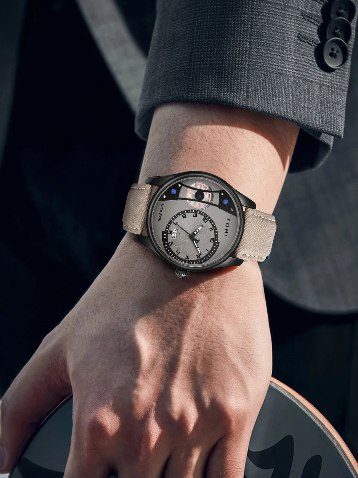 Minimalist Quartz Watch – Luxury Double Strap Set for Business Gift