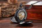 Mechanical Pocket Watch – Hollow Roman Numeral Dial for Men and Women