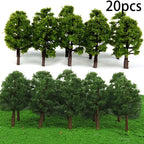7cm Model Train Trees – Miniature Scenery for Architectural Dioramas