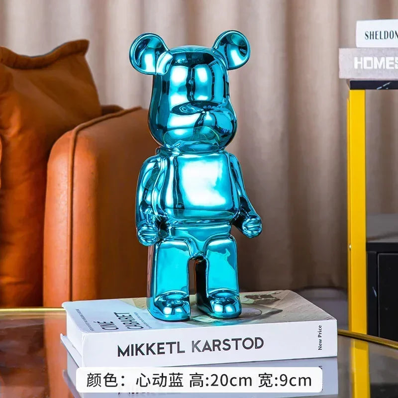 Ceramic Bear Figurine – Aesthetic Luxury Sculpture for Modern Home Decor