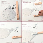Perforated Aluminum Pizza Peel – Non-Slip Wooden Handle for Home Baking