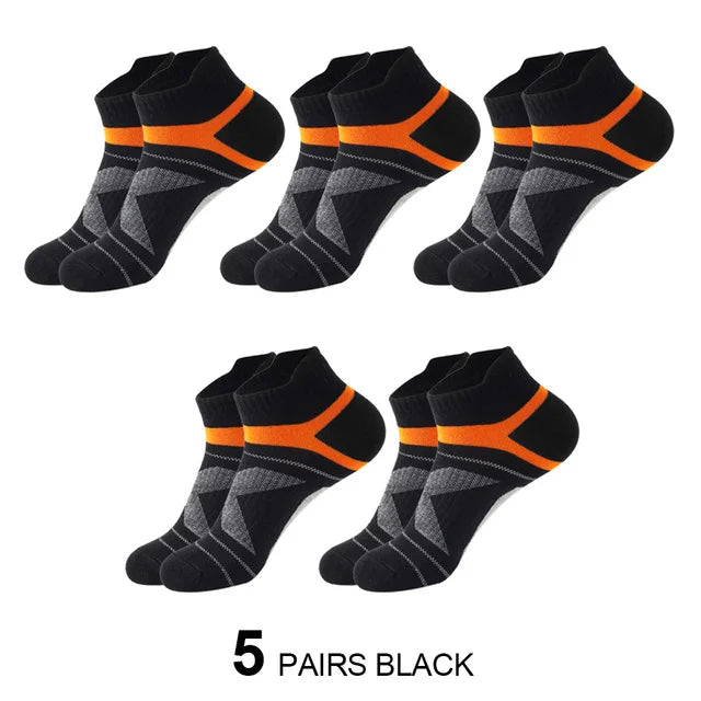 Breathable Cotton Ankle Socks – Men's Athletic Gear for Summer Outdoor Sports