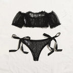Floral Lace Lingerie Set – See Through Bralette for Romantic Evenings