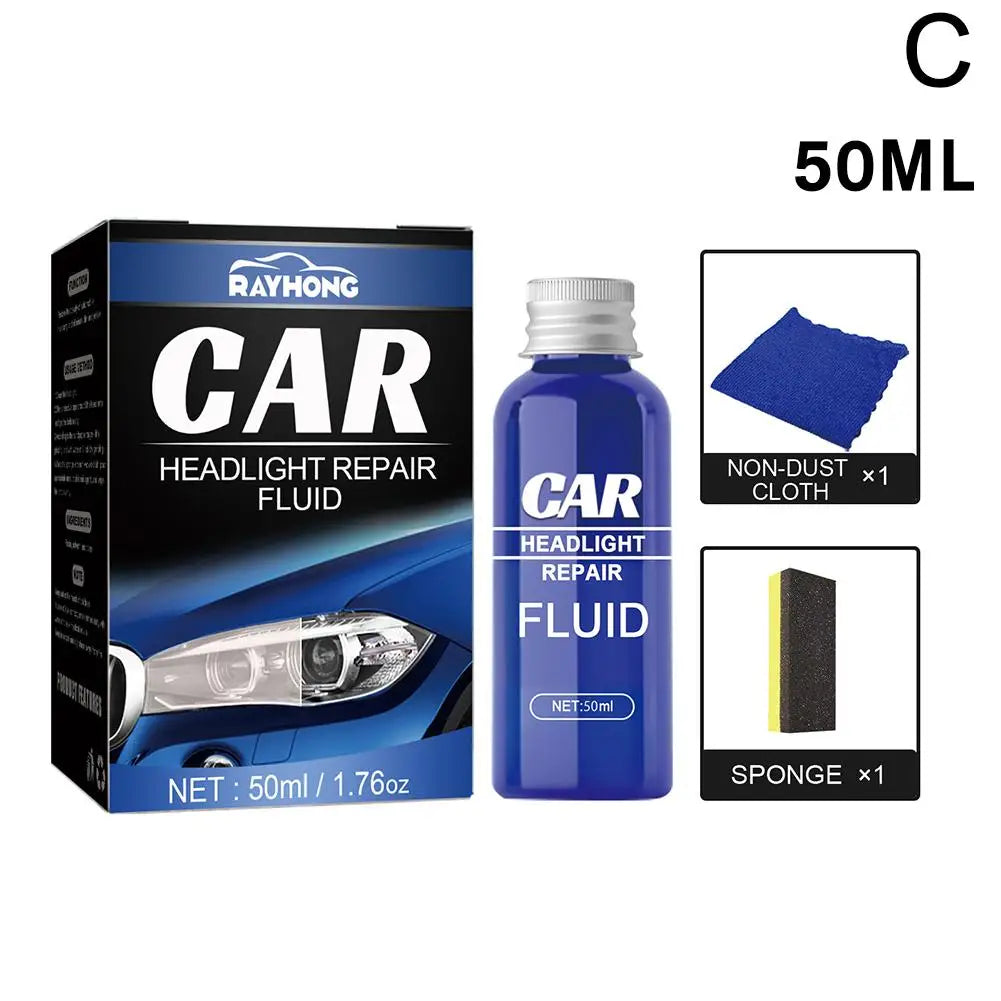 Car Headlight Restoration Kit – Chemical Polish for Auto Headlamp Repair