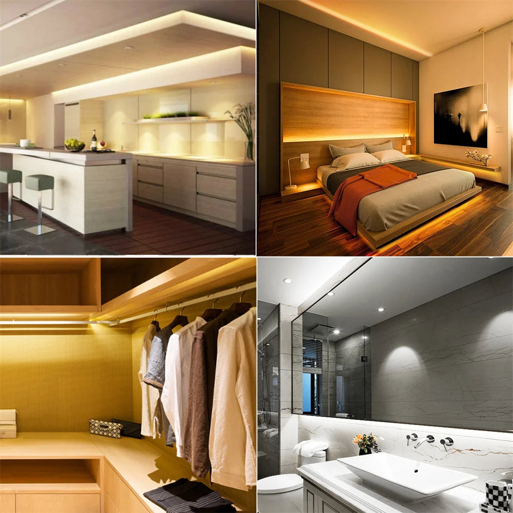 USB COB LED Strip Lights – Dimmable Flexible Tape for TV and Cabinet Lighting