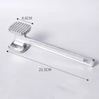 Stainless Steel Meat Tenderizer – Double-Sided Heavy Duty Hammer for Kitchen