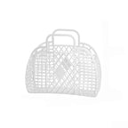 Foldable Mesh Laundry Basket – Portable Plastic Bin for Bathroom Organization