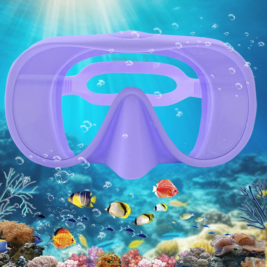 Full Face Snorkel Mask – Anti-Fog Panoramic Diving Goggles for Underwater Swimming