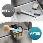 Rustproof Aluminum Sponge Holder – Suction Cup Caddy for Kitchen Sink