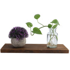 Wall Mounted Floating Wood Shelf – Single Layer Display for Home Decor