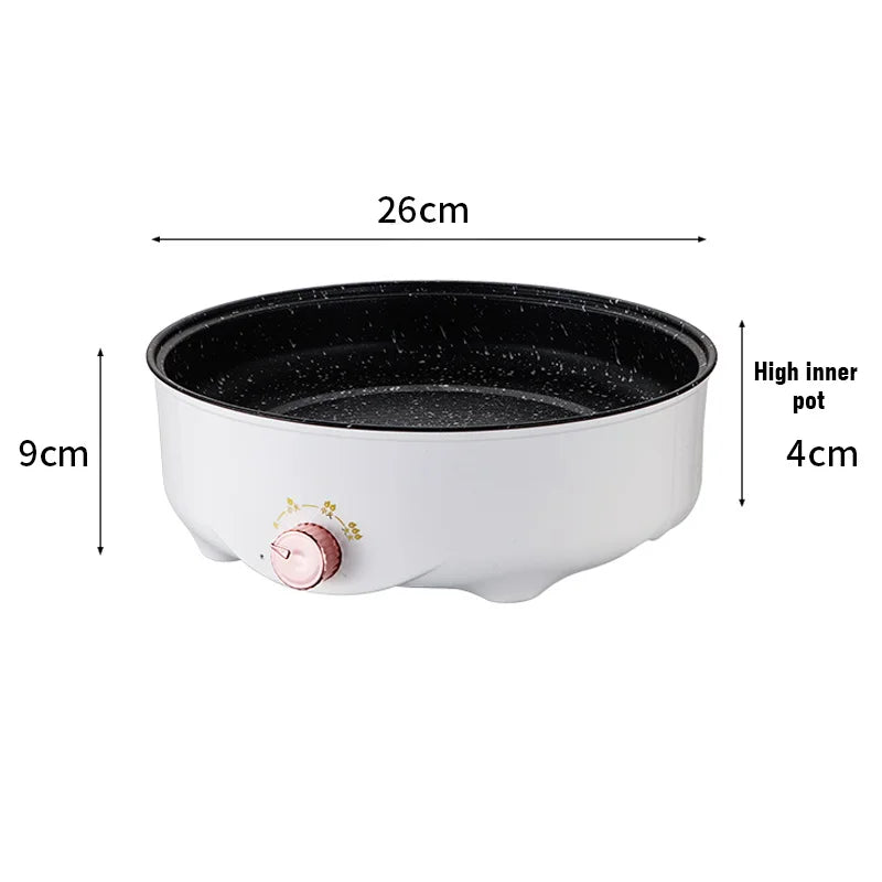 Electric Non-Stick Multicooker – Portable Frying Pan for Home Cooking