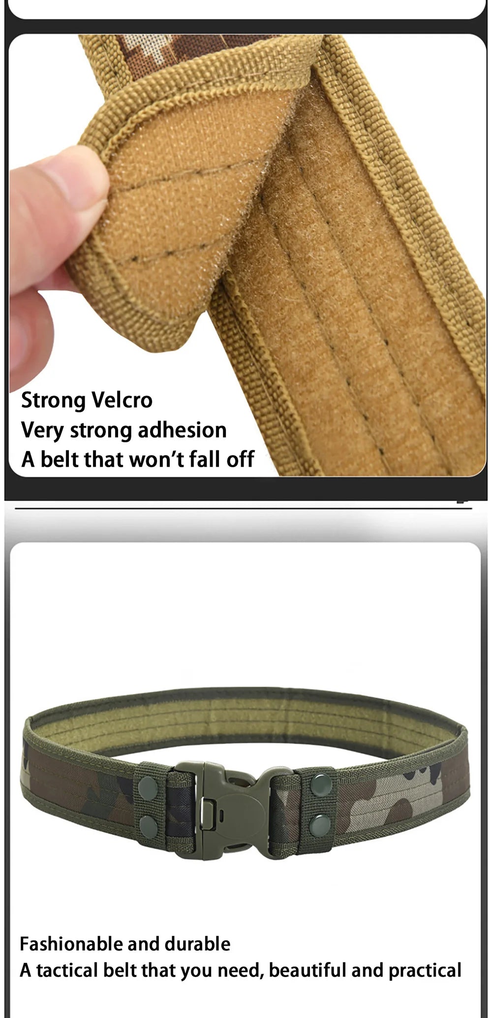 Tactical Camouflage Belt – Heavy Duty Nylon for Outdoor Mountaineering