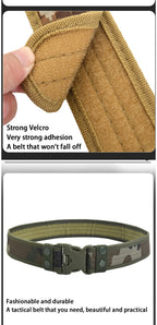 Tactical Camouflage Belt – Heavy Duty Nylon for Outdoor Mountaineering