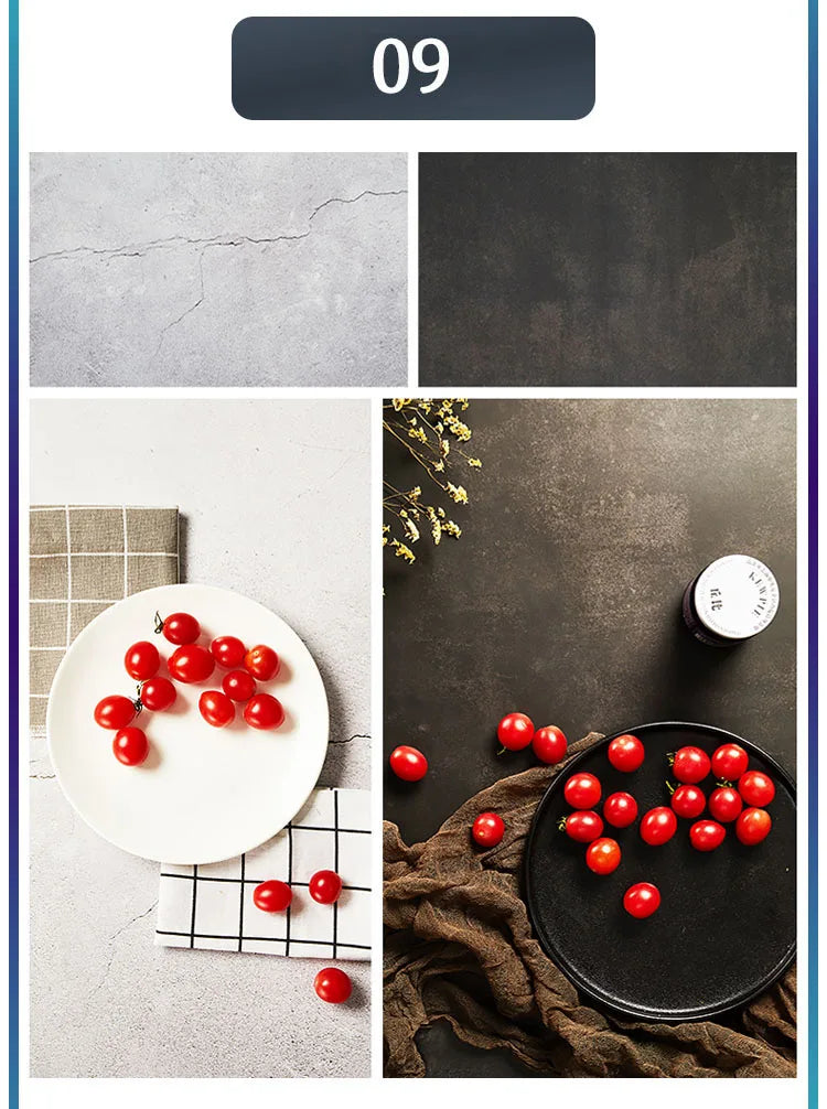 Marble Wood Grain Photography Backdrop – 57x87cm Waterproof Studio Props
