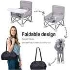 Portable Baby Booster Seat – Folding Dining Chair for Travel and Outdoor Use