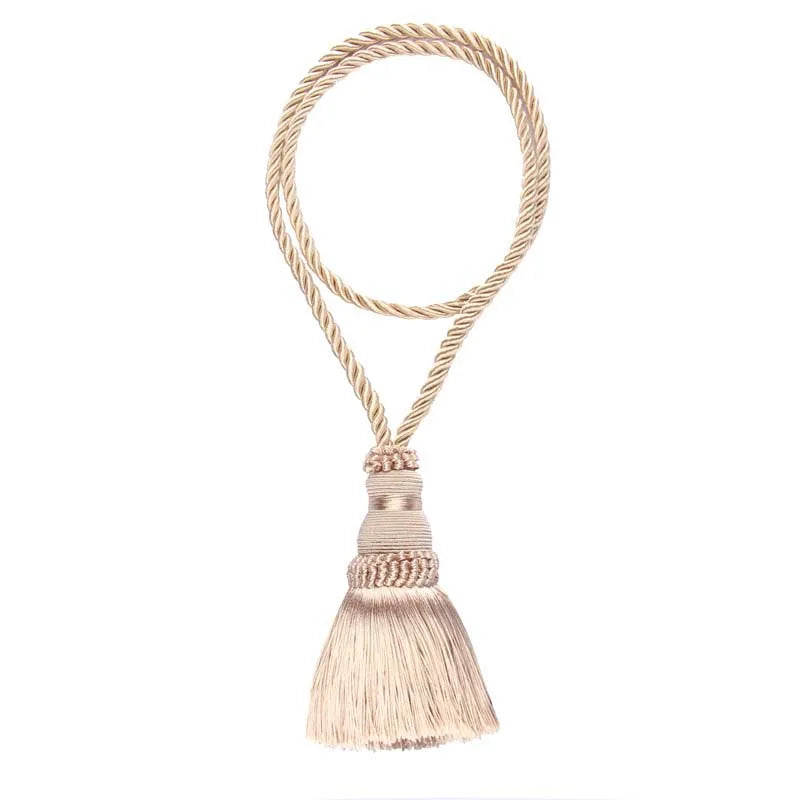 Decorative Curtain Tassel Tieback – Braided Rope Holder for Home Decor