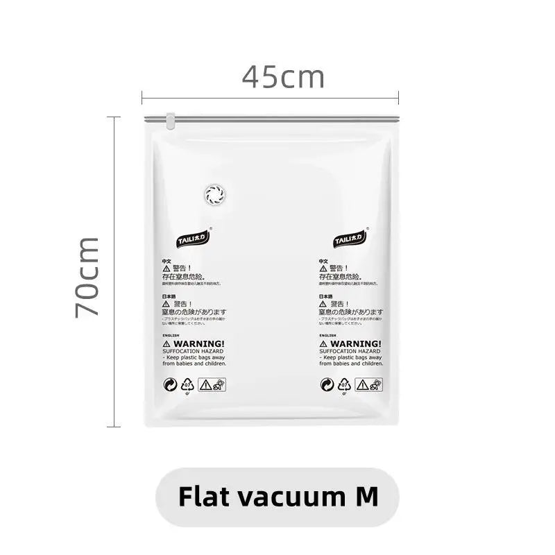 Large Vacuum Storage Bags – Compression Plastic Sealers for Clothes Blankets