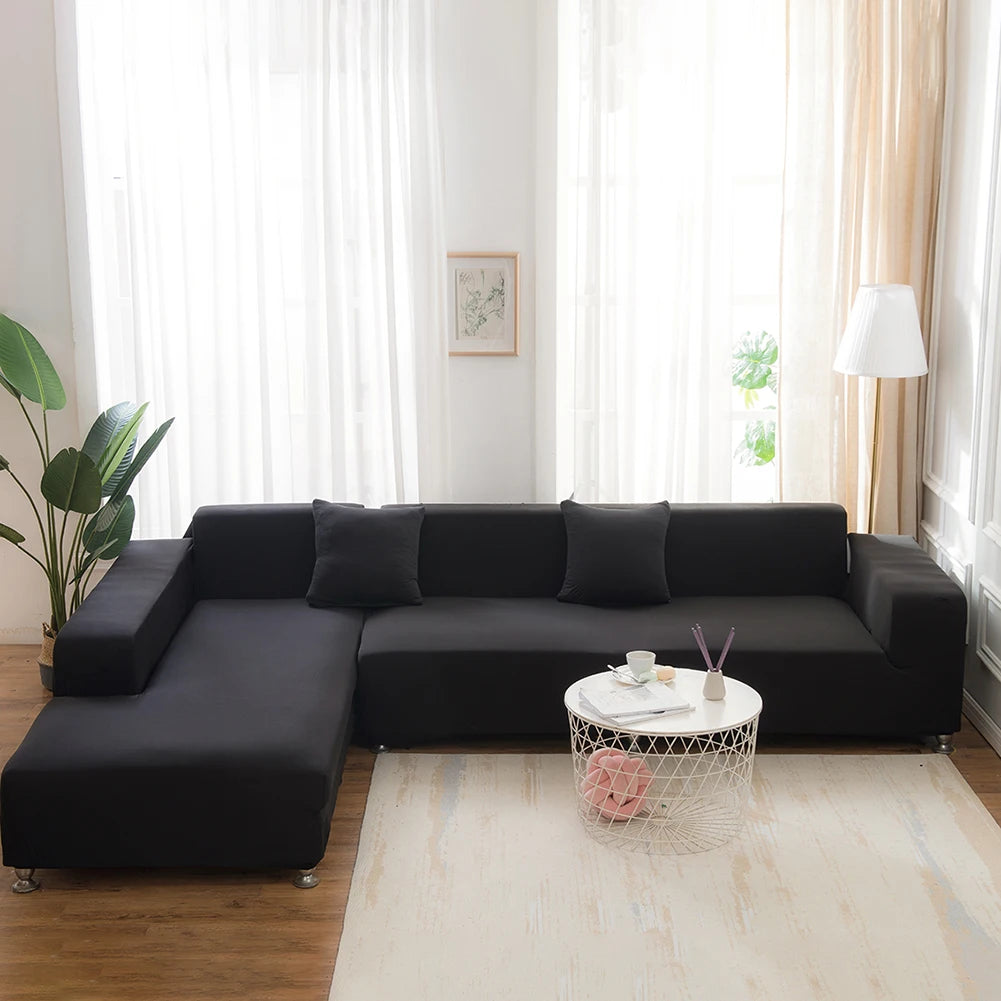 Thickened Elastic Sofa Slipcovers – Sectional Corner Couch Protection for Living Room