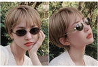 Alloy Oval Sunglasses – UV400 Protective Eyewear for Men and Women
