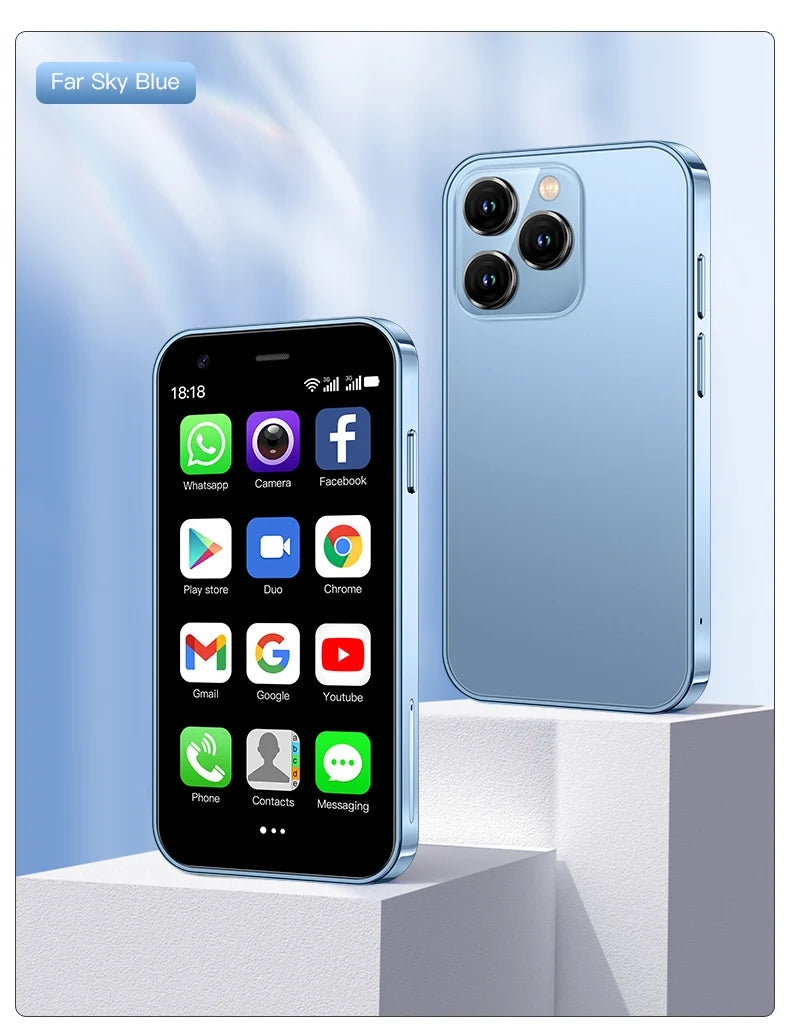 Mini Smartphone – 3.0 Inch Display with Facial Recognition for Android