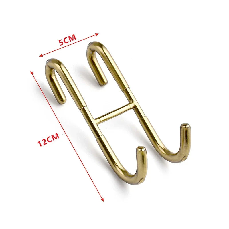 Stainless Steel Towel Rack – S-Shape Over-the-Glass Hook for Bathroom