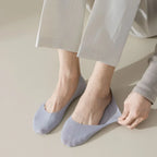 Men's Low Cut No Show Socks – Breathable Silicone Non-Slip for Daily Wear