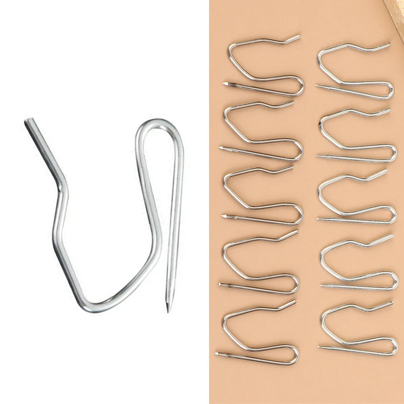 Stainless Steel Drapery Pin Hooks – Heavy Duty Curtain Pleating Accessories