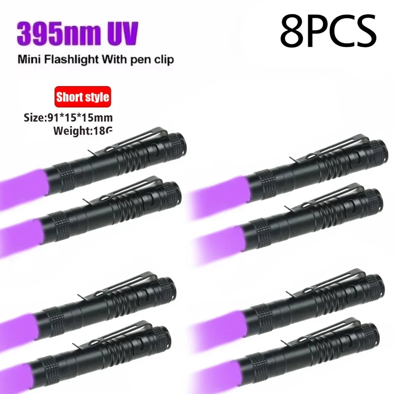 UV Flashlight 395nm – Portable Ultraviolet Torch for Pet Urine and Scorpion Detection