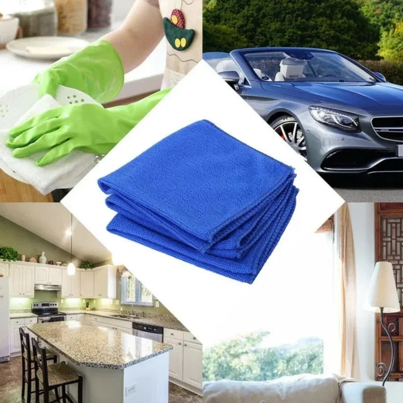 Microfiber Cleaning Towels – Absorbent Cloths for Car Detailing and Home Use