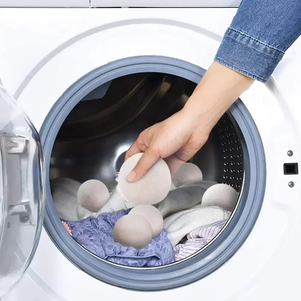 Wool Dryer Balls – 7cm Natural Fabric Softener for Laundry Washing