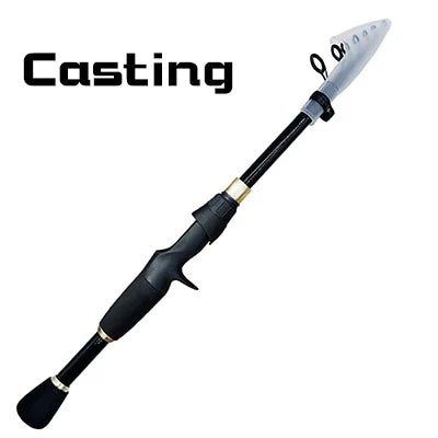 Telescopic Carbon Fishing Rod – Ultralight Spinning Pole for Outdoor Angling