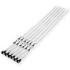 Stainless Steel BBQ Skewers – 55cm Long Handle Grill Sticks for Outdoor Cooking