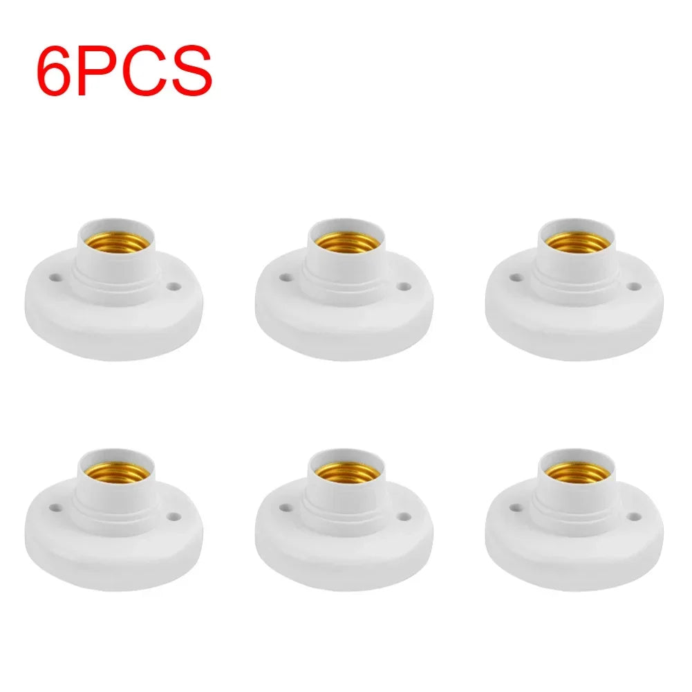 E27 Screw Light Bulb Socket – Ceiling Lamp Holder Base for Home Lighting