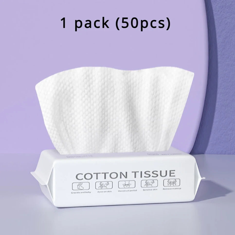 Soft Cotton Disposable Face Towels – Absorbent Rags for Skincare and Bathing