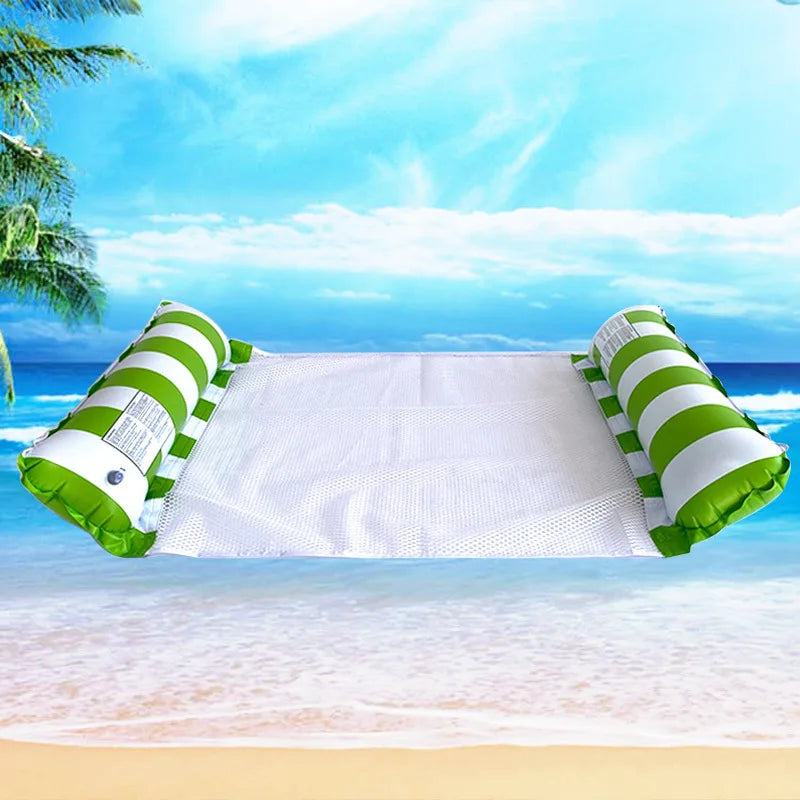Striped Swimming Pool Lounger – Durable Sunbathing Mattress for Beach Parties