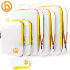 Waterproof Compression Packing Cubes – Space-Saving Luggage Organizers for Travel