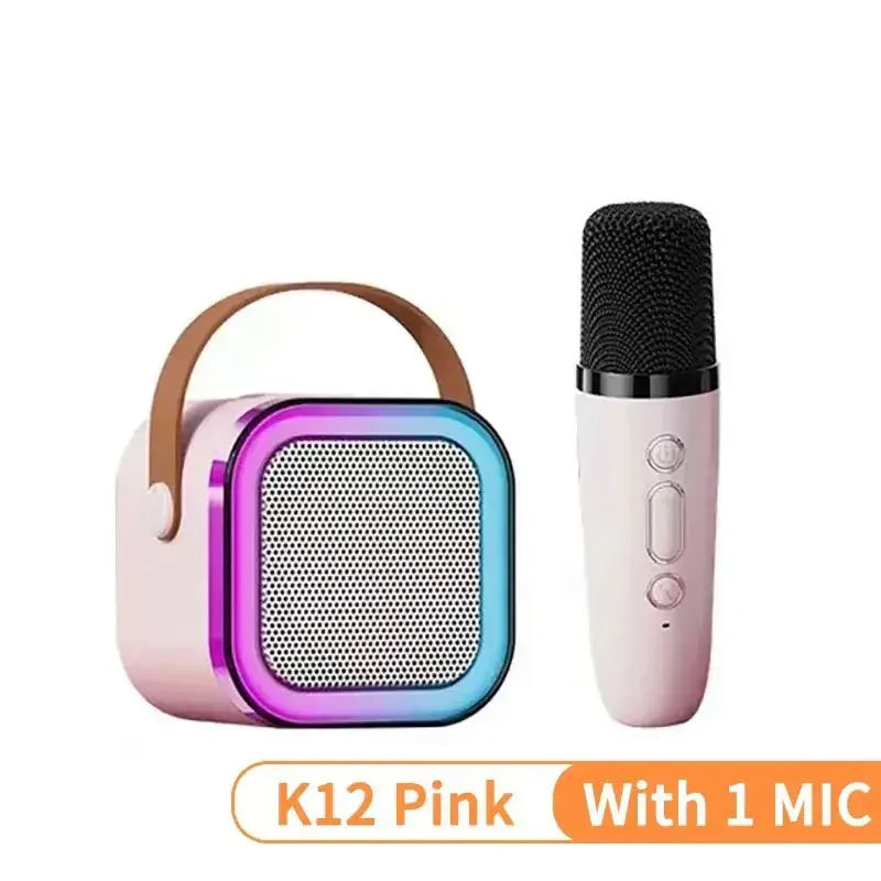 Portable Karaoke Speaker – RGB Wireless System for Kids Family Singing