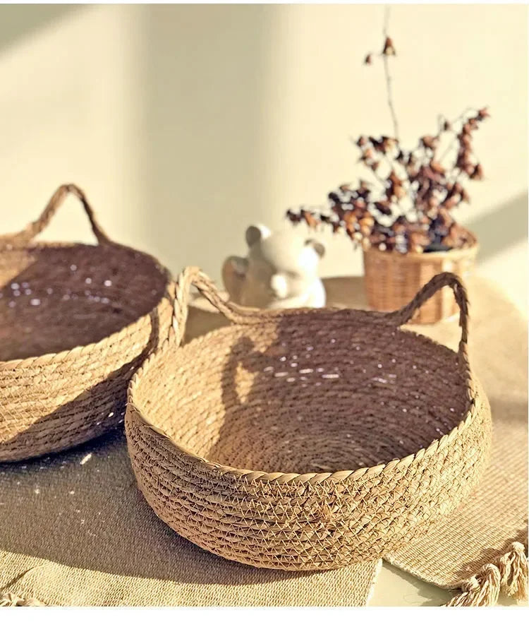 Handmade Woven Vine Cat Bed – Washable Seasonal Pet Nest for Winter Comfort