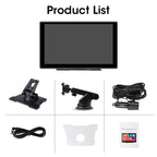 10 Inch 4K Dash Cam – Wireless Carplay GPS Navigator for Vehicle Dashboard