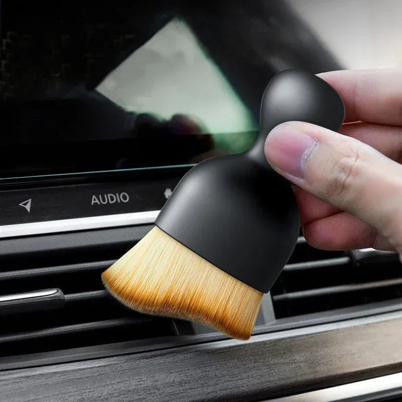 Soft Bristle Car Detailing Brush – Dust Cleaning Tool for Air Vents