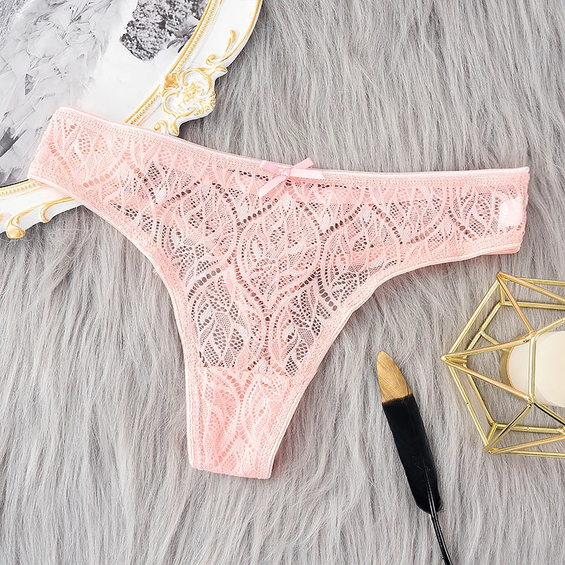 Lace G-String Thongs – Low Waist Sexy Lingerie for Women