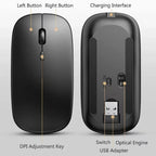 Wireless Gaming Mouse – Dual Mode Ergonomic Rechargeable for PC Laptop Mac