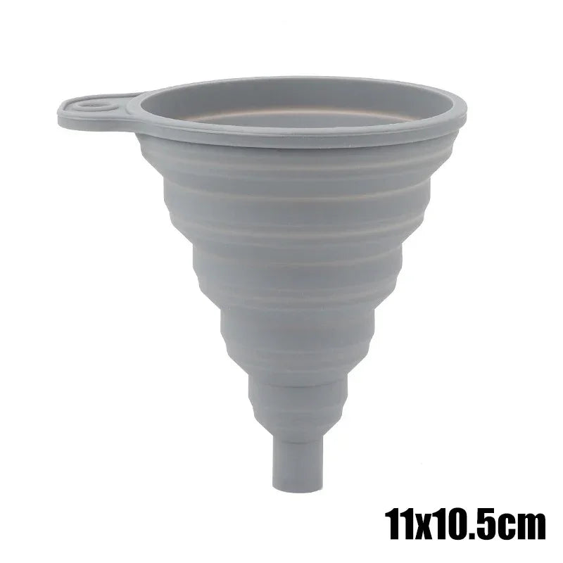 Foldable Silicone Engine Funnel – Portable Liquid Tool for Oil Changes