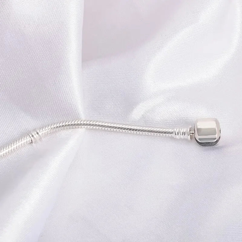 925 Sterling Silver Snake Chain Bracelet – Handmade Jewelry for Women