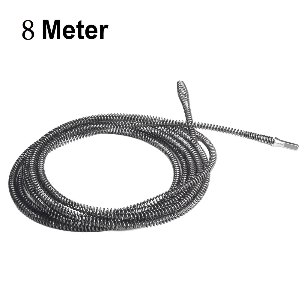 5m Electric Sewer Dredger – Spring Drain Cleaning Tool for Plumbing Maintenance