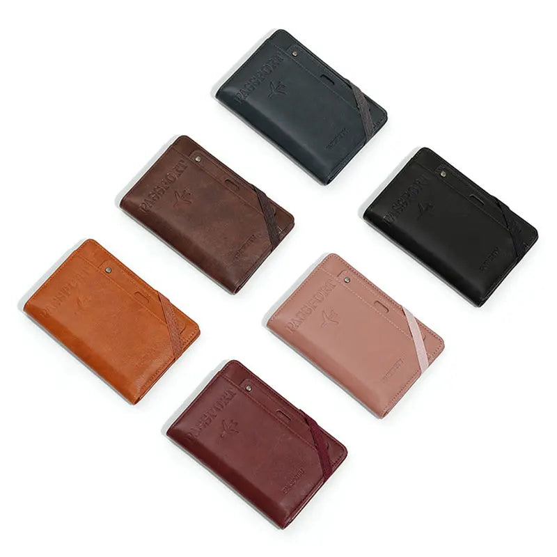 RFID Passport Holder Wallet – Anti-Theft Travel Organizer for Men and Women