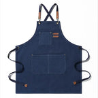 Canvas Chef Apron – Professional Kitchen Bib for BBQ and Salon Use