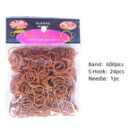 Elastic Loom Bands – Colorful DIY Jewelry Making Kit for Kids Crafts